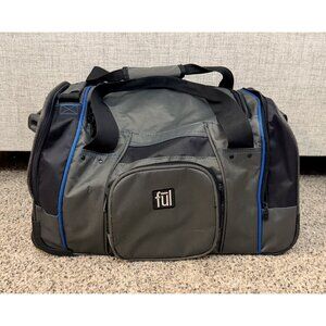 FUL Hybrid Soft Rolling Duffle Carry On Bag Weekender Gym Wheeled Suitcase